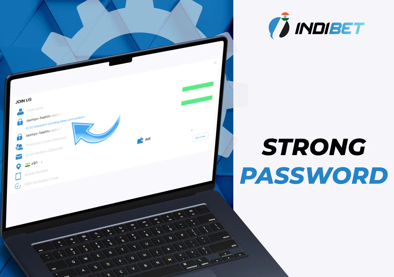 Strong password for Indibet account
