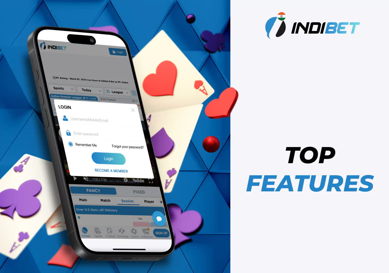 Advantages of using the Indibet mobile app