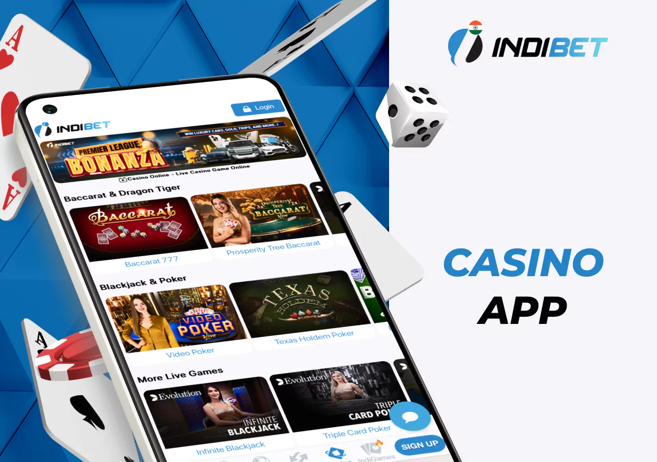Variety of online casino games in India